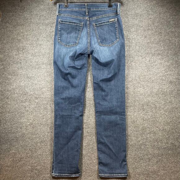 Eddie Bauer Women's Slightly Curvy Jeans Size 6 Slim Fit Blue Straight Leg - Picture 9 of 12